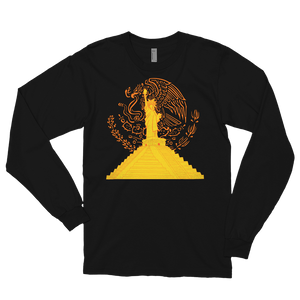 "Gold Proud Statue" Long sleeve T-shirt