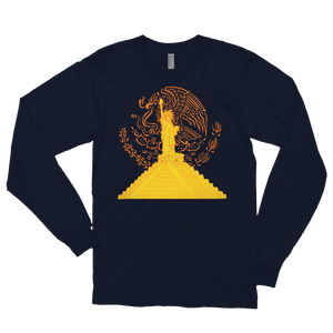 "Gold Proud Statue" Long sleeve T-shirt