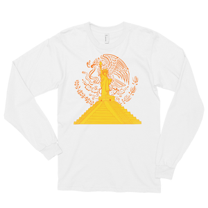 "Gold Proud Statue" Long sleeve T-shirt